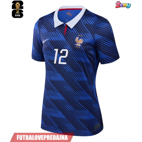 Lacne Ženy Futbalové dres Francúzsko Bradley Barcola #12 MS 2026 Krátky Rukáv - Domáci
